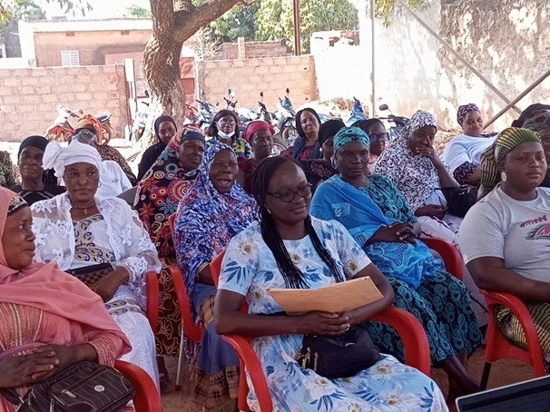 3. A typical meeting of the women associated with the GECA rotating credit group (tontine).